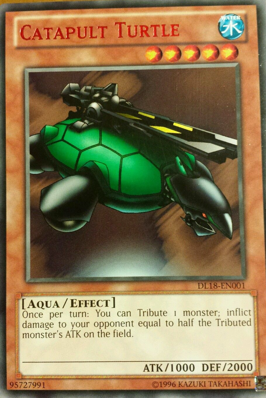 Catapult Turtle (Red) [DL18-EN001] Rare | Pegasus Games WI