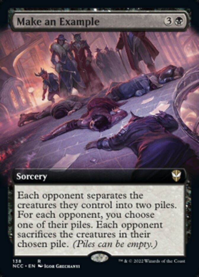 Make an Example (Extended Art) [Streets of New Capenna Commander] | Pegasus Games WI