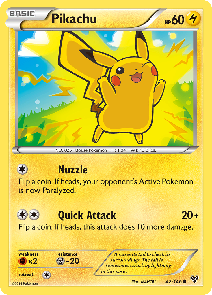 Pikachu (42/146) [XY: Base Set] | Pegasus Games WI