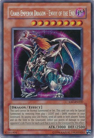 Chaos Emperor Dragon - Envoy of the End [IOC-EN000] Secret Rare | Pegasus Games WI