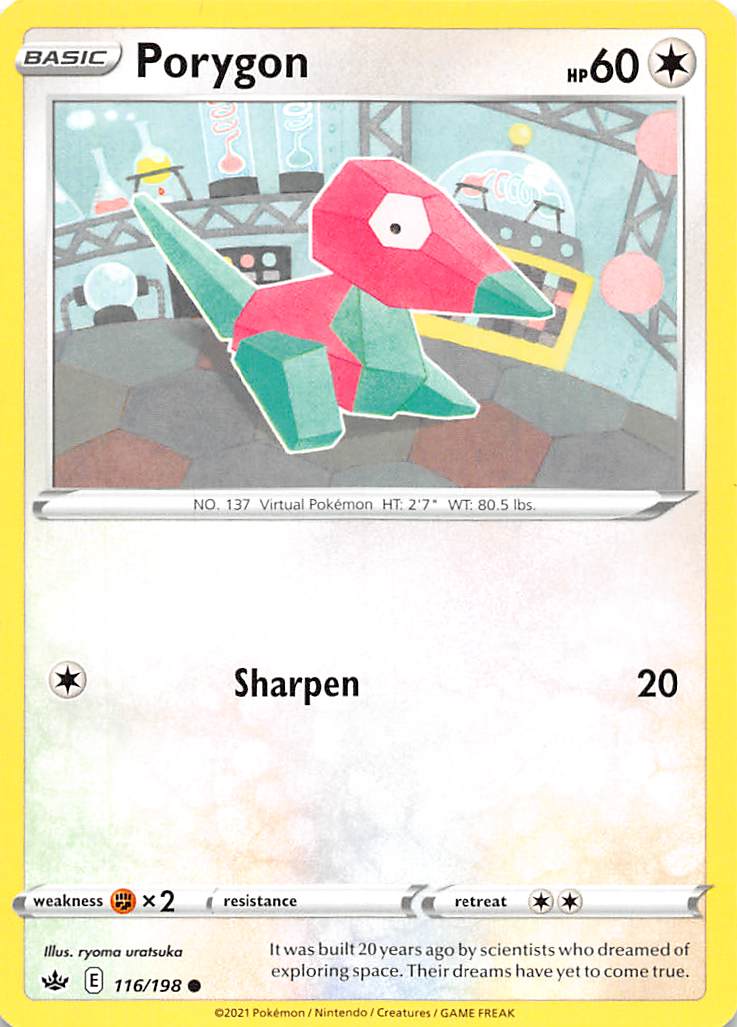 Porygon (116/198) [Sword & Shield: Chilling Reign] | Pegasus Games WI