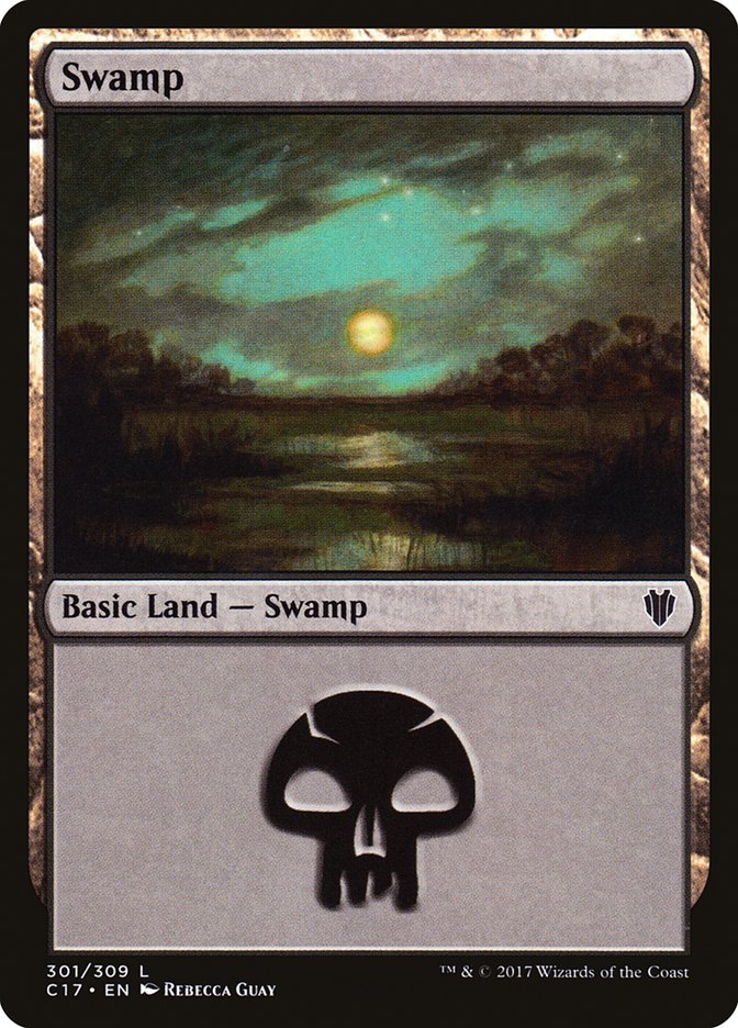 Swamp (301) [Commander 2017] | Pegasus Games WI