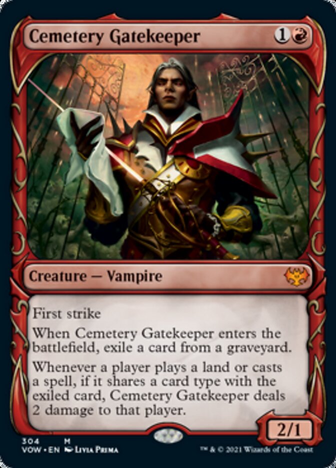 Cemetery Gatekeeper (Showcase Fang Frame) [Innistrad: Crimson Vow] | Pegasus Games WI