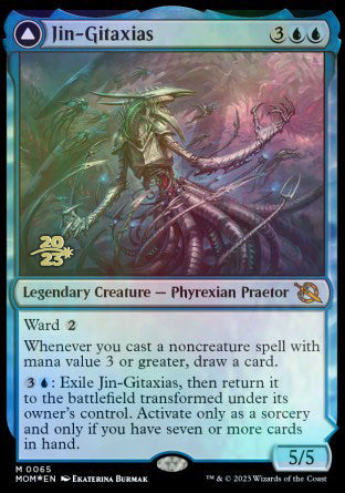 Jin-Gitaxias // The Great Synthesis [March of the Machine Prerelease Promos] | Pegasus Games WI