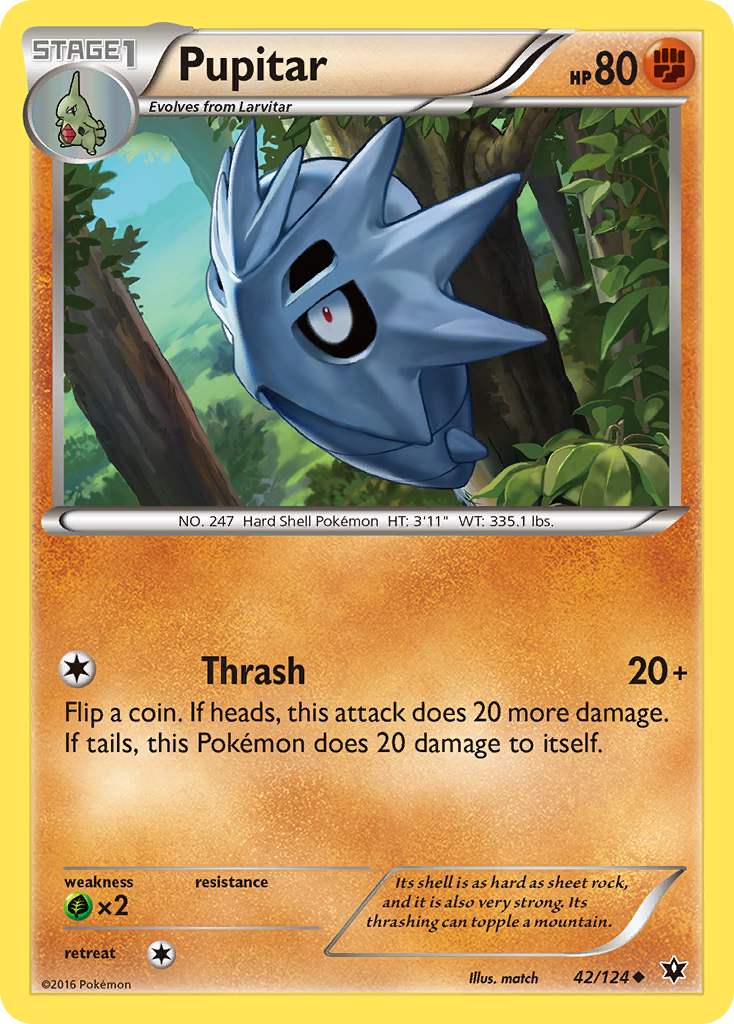 Pupitar (42/124) [XY: Fates Collide] | Pegasus Games WI