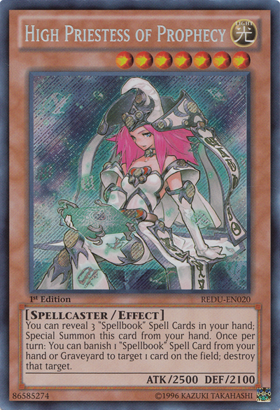 High Priestess of Prophecy [REDU-EN020] Secret Rare | Pegasus Games WI