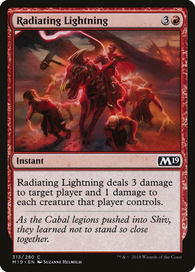 Radiating Lightning [Core Set 2019] | Pegasus Games WI