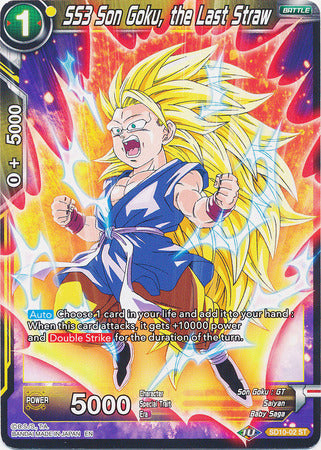 SS3 Son Goku, the Last Straw (Starter Deck - Parasitic Overlord) [SD10-02] | Pegasus Games WI