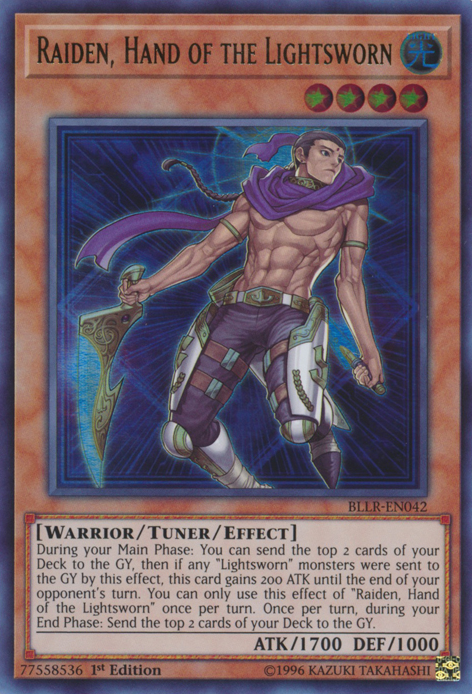 Raiden, Hand of the Lightsworn [BLLR-EN042] Ultra Rare | Pegasus Games WI
