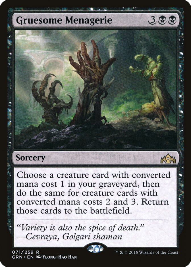 Gruesome Menagerie [Guilds of Ravnica] | Pegasus Games WI