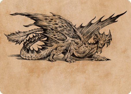 Ancient Brass Dragon Art Card (49) [Commander Legends: Battle for Baldur's Gate Art Series] | Pegasus Games WI