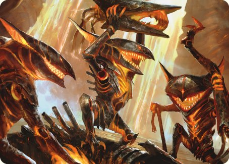 Gleeful Demolition Art Card [Phyrexia: All Will Be One Art Series] | Pegasus Games WI