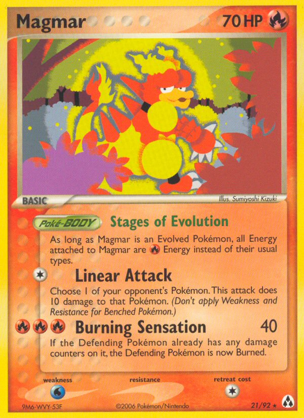 Magmar (21/92) [EX: Legend Maker] | Pegasus Games WI