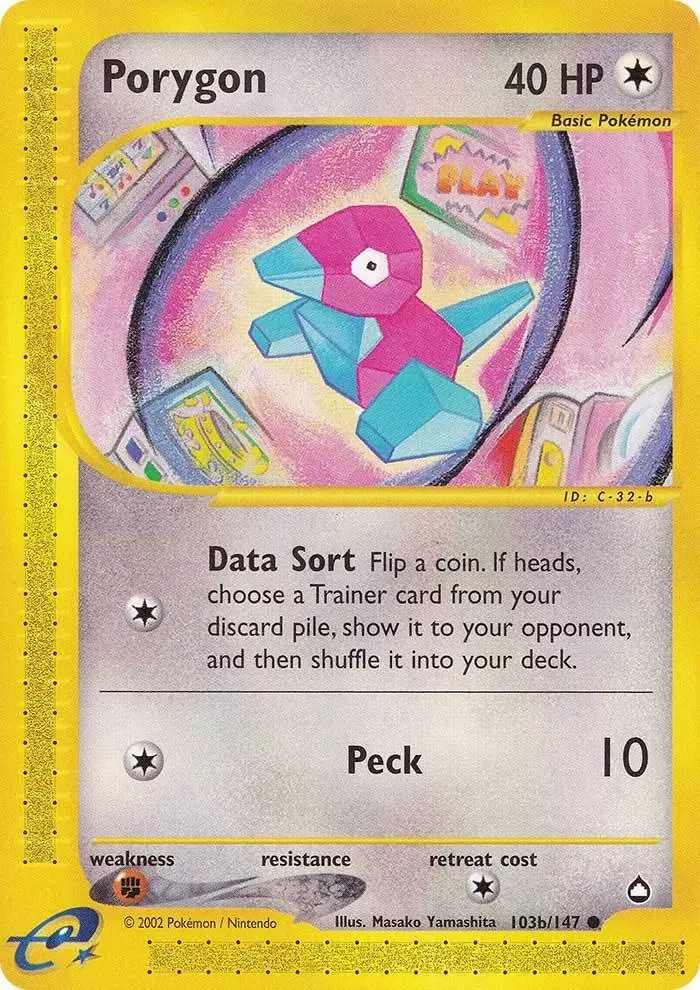 Porygon (103b/147) [Aquapolis] | Pegasus Games WI