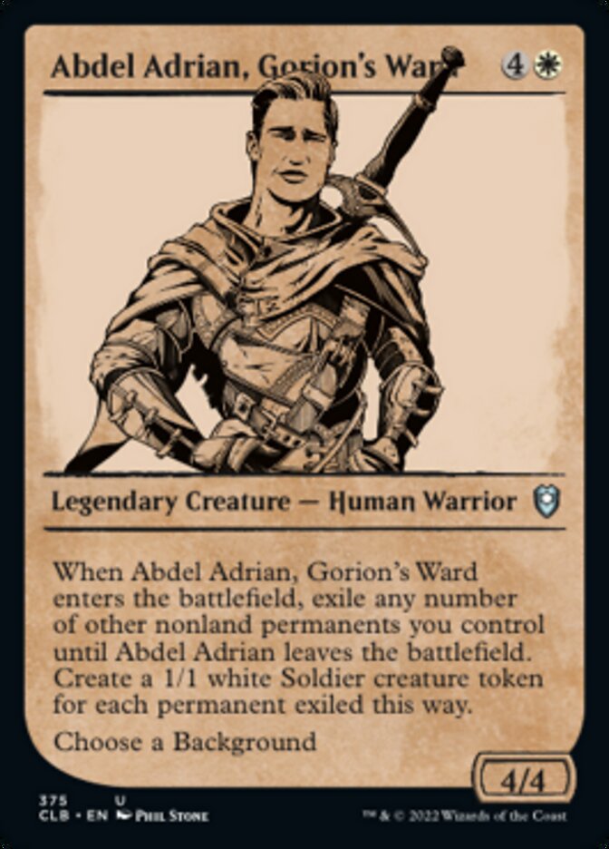 Abdel Adrian, Gorion's Ward (Showcase) [Commander Legends: Battle for Baldur's Gate] | Pegasus Games WI