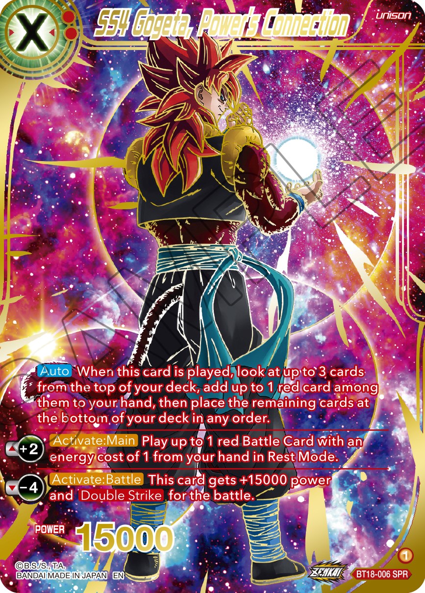 SS4 Gogeta, Power's Connection (SPR) (BT18-006) [Dawn of the Z-Legends] | Pegasus Games WI