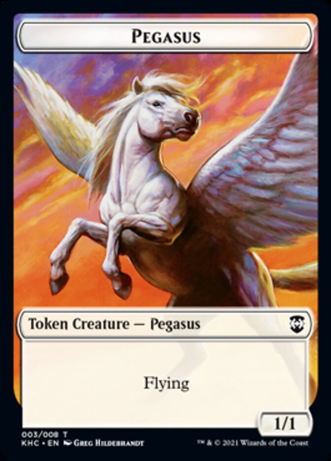 Pegasus Token [Kaldheim Commander Tokens] | Pegasus Games WI