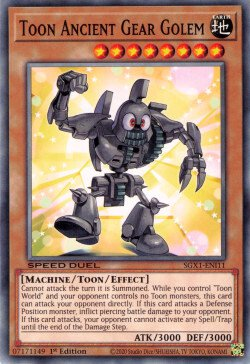 Toon Ancient Gear Golem [SGX1-ENI11] Common | Pegasus Games WI