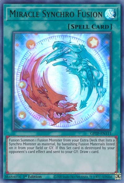 Miracle Synchro Fusion [GFTP-EN111] Ultra rare | Pegasus Games WI