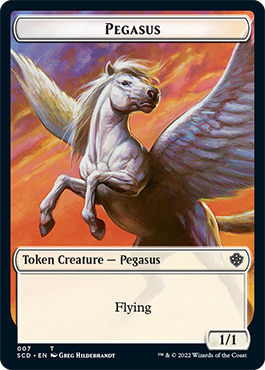 Pegasus // Faerie Double-Sided Token [Starter Commander Decks] | Pegasus Games WI