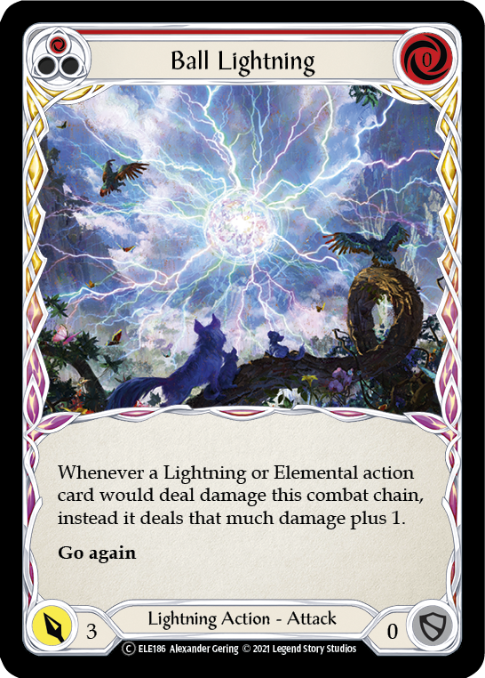 Ball Lightning (Red) [U-ELE186] Unlimited Normal | Pegasus Games WI