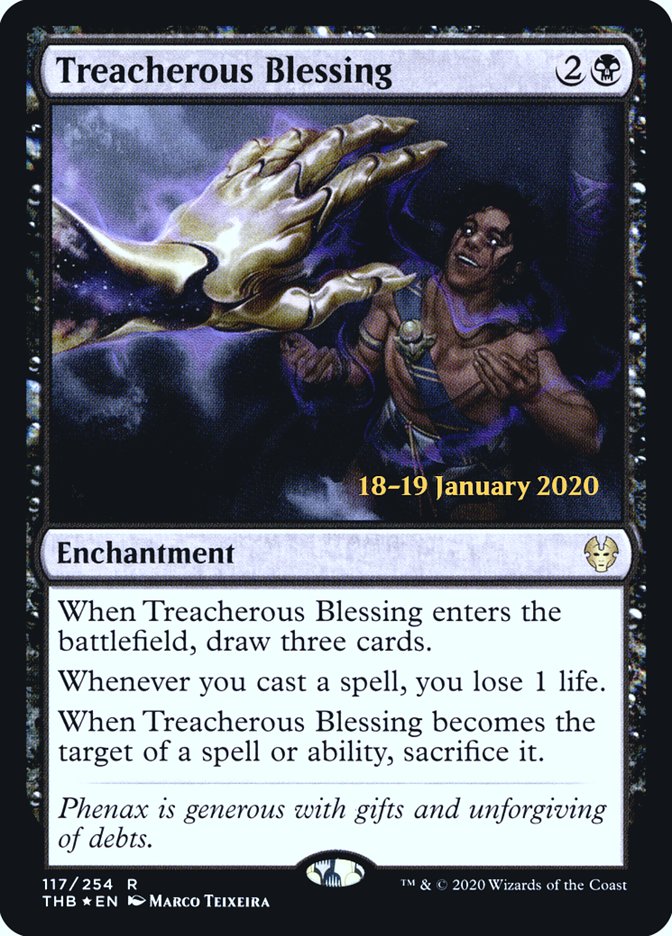 Treacherous Blessing [Theros Beyond Death Prerelease Promos] | Pegasus Games WI