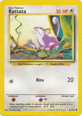 Rattata (61/102) [Base Set Unlimited] | Pegasus Games WI