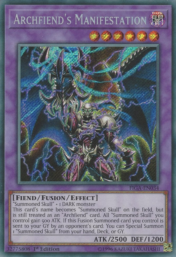 Archfiend's Manifestation [FIGA-EN034] Secret Rare | Pegasus Games WI