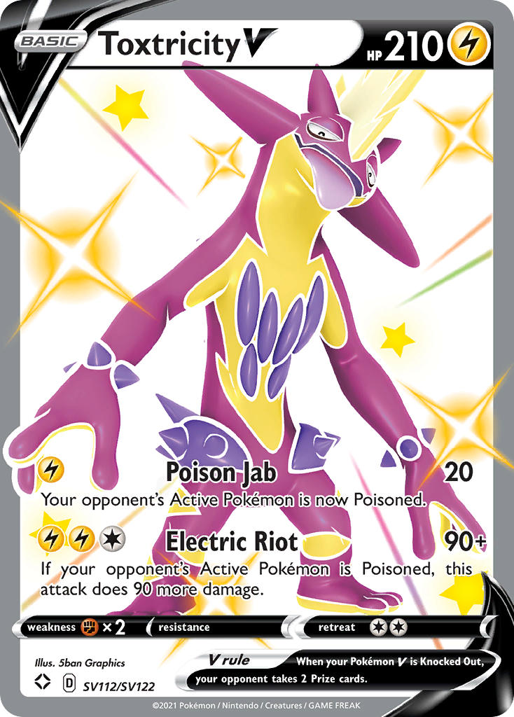 Toxtricity V (SV112/SV122) [Sword & Shield: Shining Fates] | Pegasus Games WI