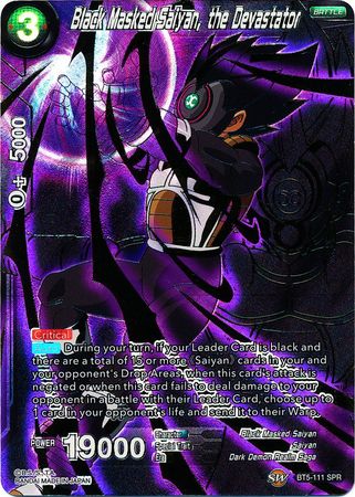 Black Masked Saiyan, the Devastator (SPR) (BT5-111) [Miraculous Revival] | Pegasus Games WI