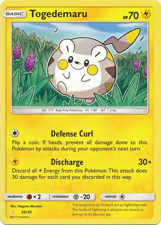 Togedemaru (26/30) [Sun & Moon: Trainer Kit - Alolan Raichu] | Pegasus Games WI