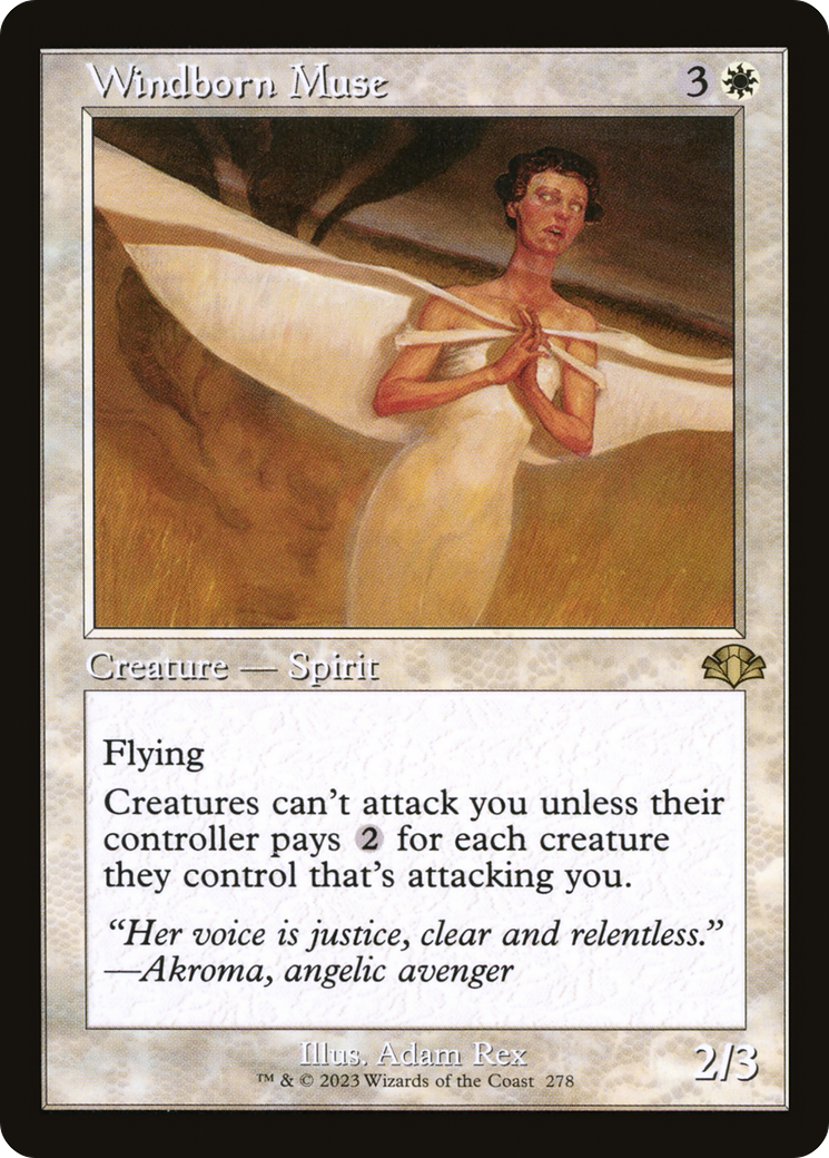 Windborn Muse (Retro) [Dominaria Remastered] | Pegasus Games WI