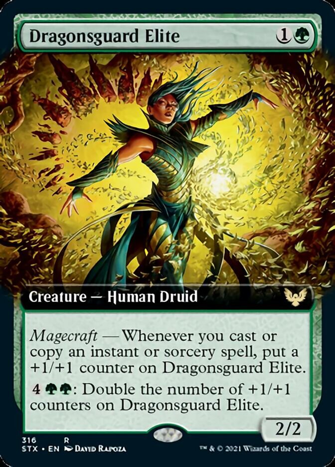 Dragonsguard Elite (Extended Art) [Strixhaven: School of Mages] | Pegasus Games WI