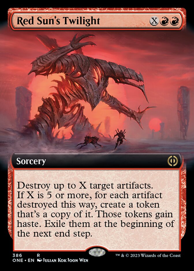 Red Sun's Twilight (Extended Art) [Phyrexia: All Will Be One] | Pegasus Games WI