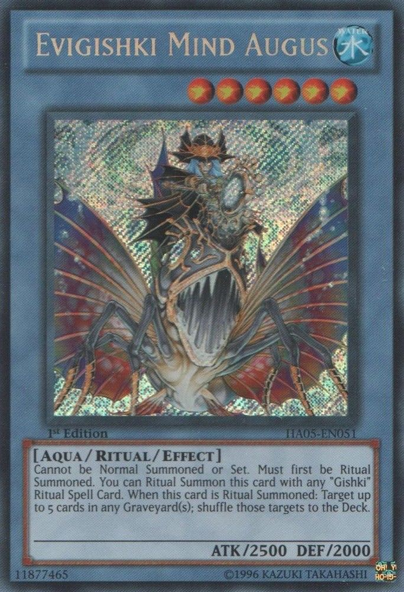 Evigishki Mind Augus [HA05-EN051] Secret Rare | Pegasus Games WI