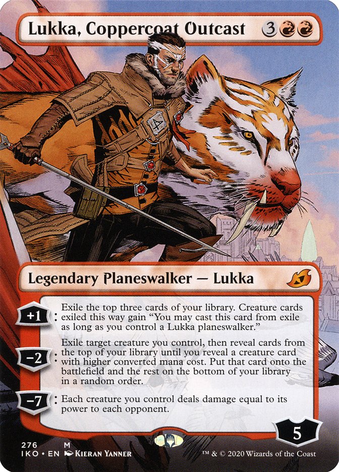 Lukka, Coppercoat Outcast (Borderless) [Ikoria: Lair of Behemoths] | Pegasus Games WI