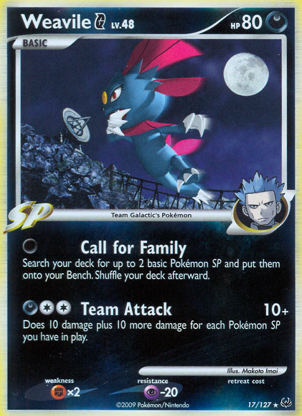 Weavile G (17/127) [Platinum: Base Set] | Pegasus Games WI