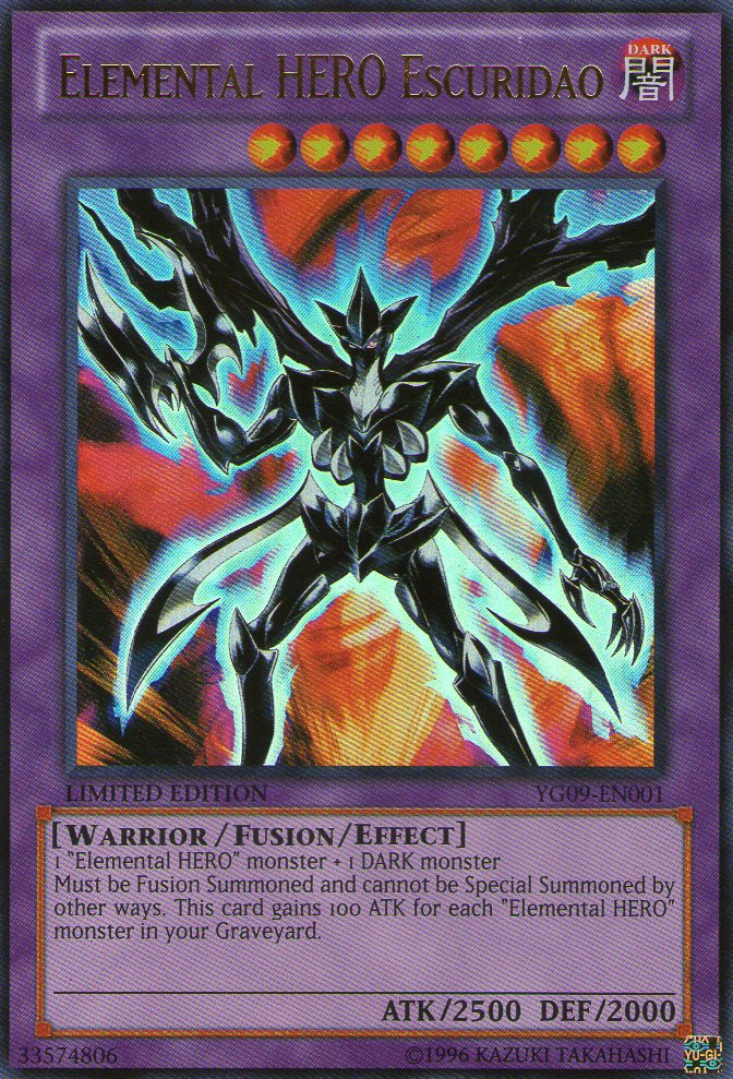 Elemental HERO Escuridao [YG09-EN001] Ultra Rare | Pegasus Games WI