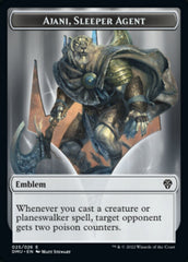 Soldier // Ajani, Sleeper Agent Emblem Double-Sided Token [Dominaria United Tokens] | Pegasus Games WI