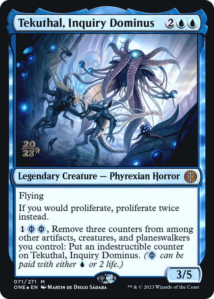 Tekuthal, Inquiry Dominus [Phyrexia: All Will Be One Prerelease Promos] | Pegasus Games WI