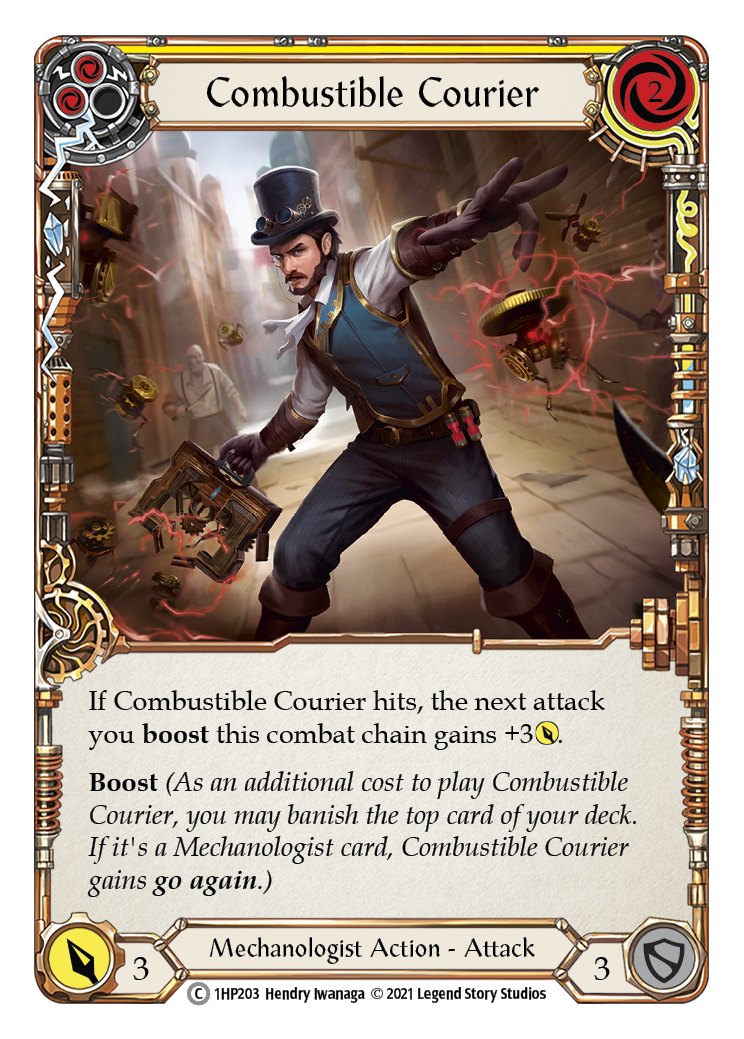 Combustible Courier (Yellow) [1HP203] | Pegasus Games WI