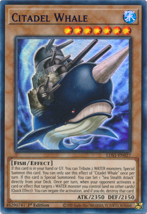 Citadel Whale (Purple) [LDS1-EN027] Ultra Rare | Pegasus Games WI