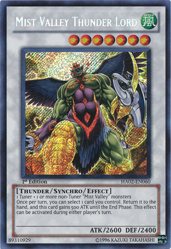 Mist Valley Thunder Lord [HA02-EN060] Secret Rare | Pegasus Games WI