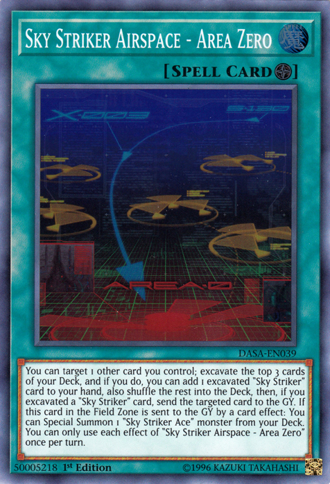 Sky Striker Airspace - Area Zero [DASA-EN039] Super Rare | Pegasus Games WI