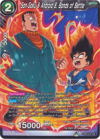 Son Goku & Android 8, Bonds of Battle [EX13-31] | Pegasus Games WI