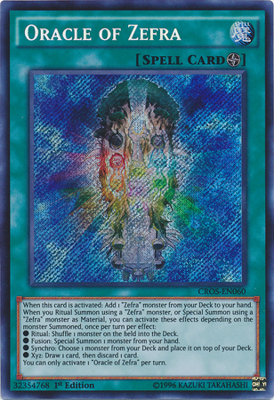 Oracle of Zefra [CROS-EN060] Secret Rare | Pegasus Games WI