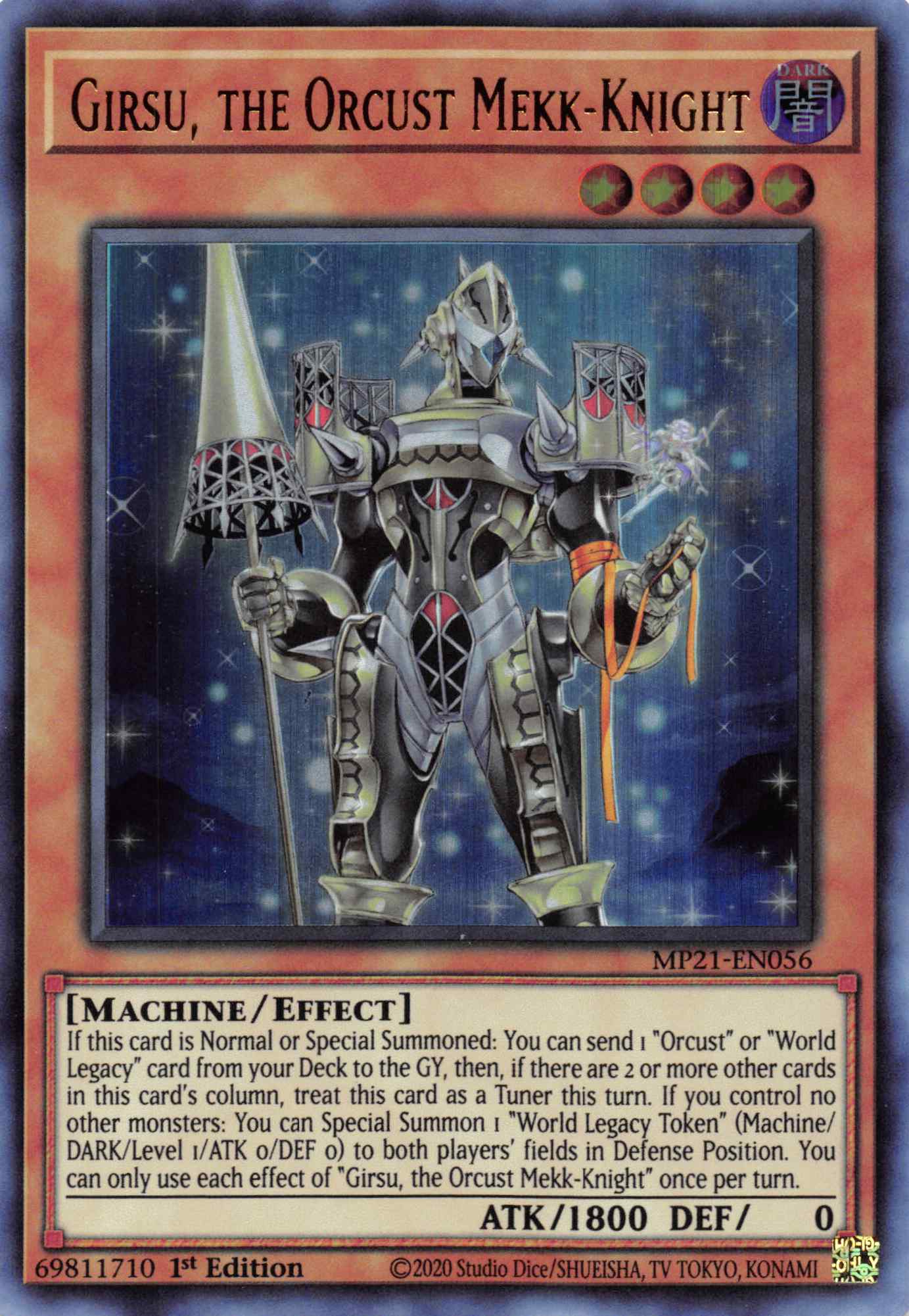 Girsu, the Orcust Mekk-Knight [MP21-EN056] Ultra Rare | Pegasus Games WI