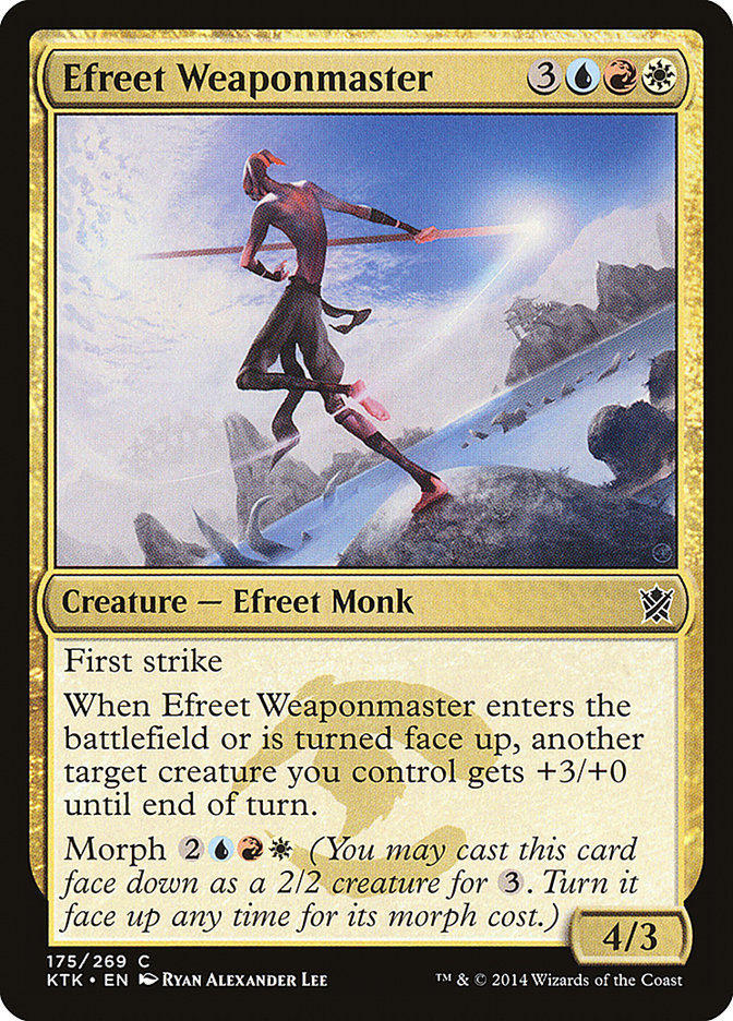 Efreet Weaponmaster [Khans of Tarkir] | Pegasus Games WI