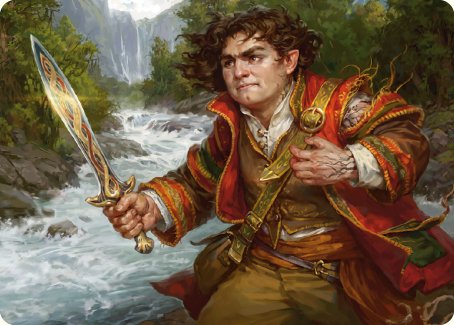 Frodo Baggins Art Card (16/81) [The Lord of the Rings: Tales of Middle-earth Art Series] | Pegasus Games WI