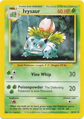 Ivysaur (30/102) [Base Set Unlimited] | Pegasus Games WI